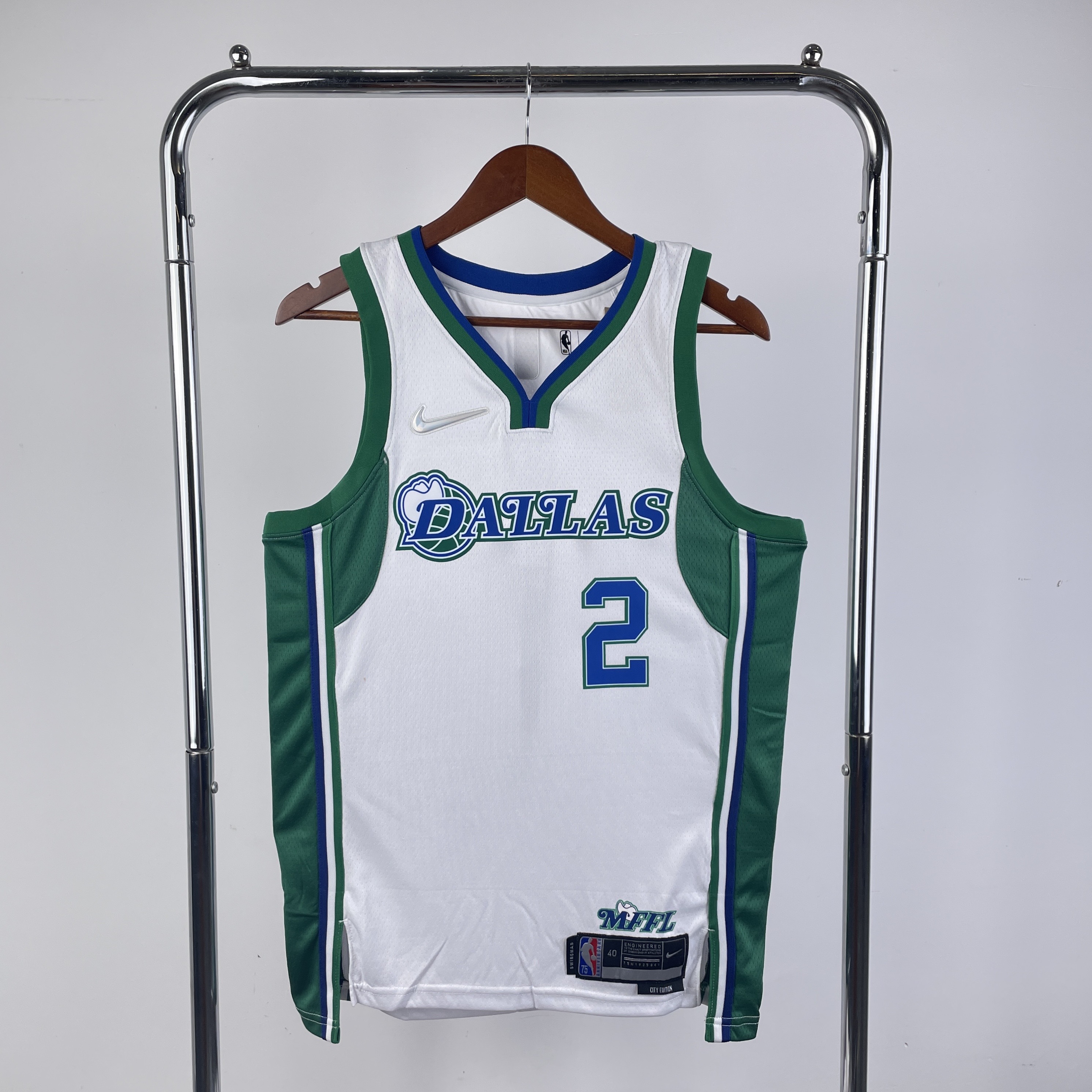 Men Dallas Mavericks #2 Irving White City Edition Season Nike 2022 NBA Jersey->->NBA Jersey